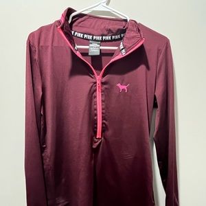 Victoria’s Secret Pink Ultimate half zip Pull over size medium